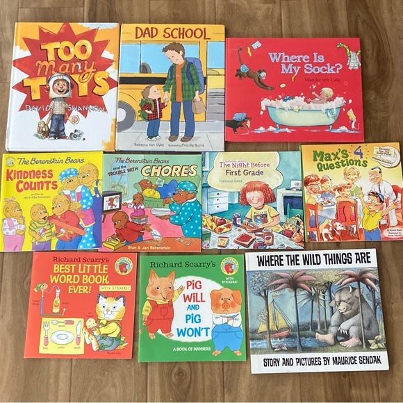 10 Assorted Mixed Children’s Books Pre-Owned Very Good Condition - Picture 1 of 11
